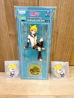 フリューくじ 初音ミク ぬーどるストッパーフィギュア D賞 F賞　鏡音レン