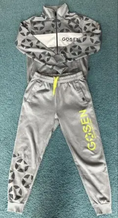 GOSEN グレー 星柄 ジャージ S