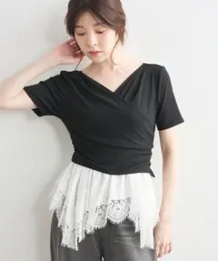 【新品】COCO DEAL　カシュクールペプラムトップスのサムネイル