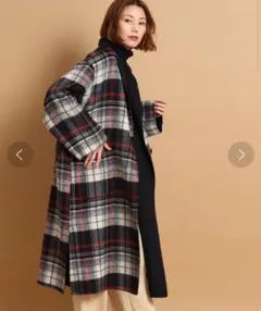 Dessinウールブレンドリバーロングコート