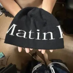 Matin Kim ニット帽 ビーニー ブラックのサムネイル