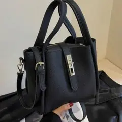 2way ポーチ付き　ハンドバッグ