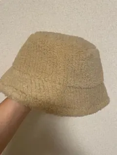 ボア バケットハット ベージュ