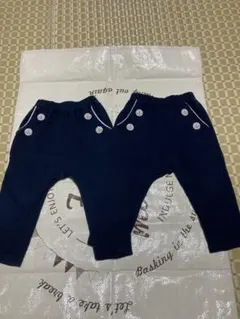 美品　GU サマナルパンツ　10分丈　ネイビー　2枚セット