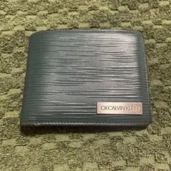 【CK CALVIN KLEIN】 二つ折り財布 ダークグリーン