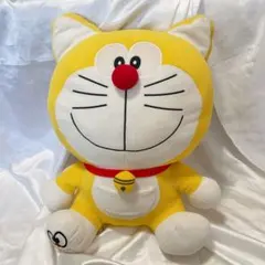 ドラえもん マックスジャンボ 生誕100年前 ぬいぐるみ 耳付き 黄色