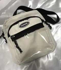 ショルダーバッグ (透明ポケット付き)