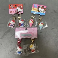 新品未使用】【東京限定】ハローキティ キーホルダー 原宿クレープ