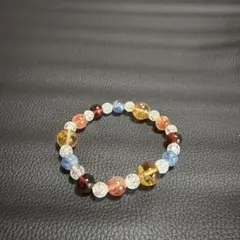 天然石ビーズ　デザインブレスレット　パワーストーン　ブレスレット