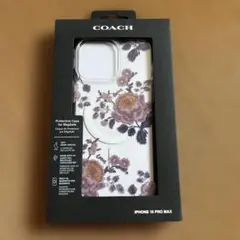 新品 COACH iPhone15ProMax MagSafe 花柄