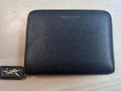 【値下げ】SAINT LAURENT 二つ折り財布 ネイビーのサムネイル