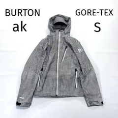 バートンAK スノボジャケット　S ゴアテックス　千鳥格子 CONTINUUM