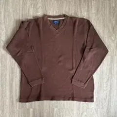 J crew ブラウン　コットンニット　メンズ　レディース