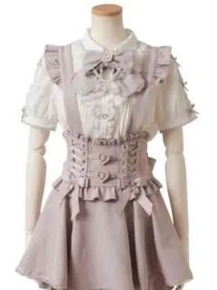 LIZLISA レースアップサスペンダー付スカパンのサムネイル