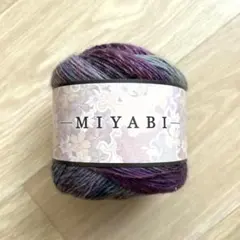 (新品未使用)ユザワヤ MIYABI 毛糸 100g 350m 色番6