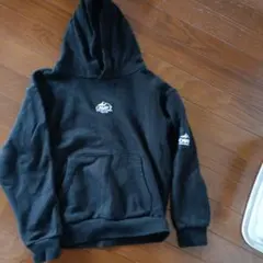 CAMP7 黒 パーカー フード付き