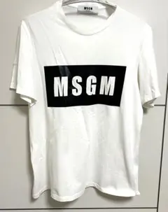 MSGM BOXロゴプリントTシャツ　メンズL相当