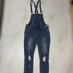 ダークブルーデニムオーバーオール