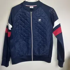 FILAのキルティングジップアップジャケット（ネイビー）