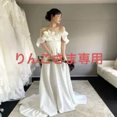 ドレスプロダクション　パフスリーブ　ハートカット　Aラインドレス(W257) パフスリーブ ハートカット Aラインドレス（W257）