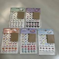 新品Sanrioキャラクター ネイルシールデコセット 5種