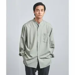 UNITED ARROWS トロピカルウール バンドカラーシャツ