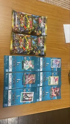 ワンピースカードゲーム 8枚セット + 25の王道パック2つ