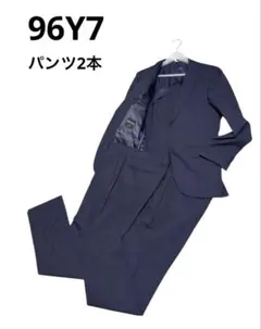 メンズ セットアップスーツ パンツ2本 96Y7