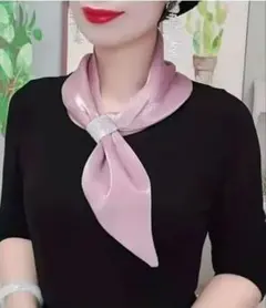 スカーフ　ポリエステル　ビジュー　アクセサリー