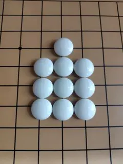 蛤碁石 179個 黒石 178個　36号程度 黒木碁石店 本蛤碁石 ブルーラベル 34号 | 前川榧碁盤店