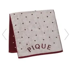 ジェラートピケ ハートロゴジャガードバスタオル