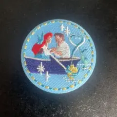 ディズニー刺繍缶バッジ　リトルマーメイド