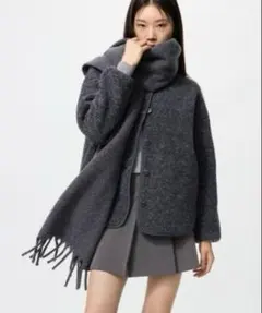 ユニクロ　ボアフリースリラックスカーディガン