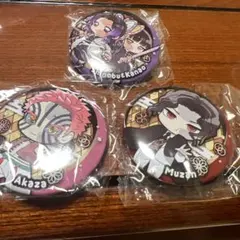 鬼滅の刃 みに隊士 缶バッジ 天元 & 伊之助 & 禰津豆 ねずこ 3点セット