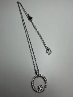 SWAROVSKI スワロフスキー サークル ネックレス シルバー　＊