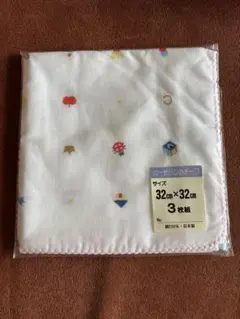新品ガーゼハンカチ3枚組のサムネイル