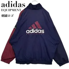 adidas equipment ナイロンジャケット バックロゴ 刺繍ロゴ XL