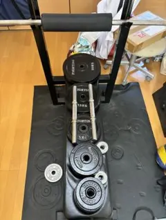 FIGHTING トレーニングベンチ ウェイトプレートセット FIGHTING トレーニングベンチ ベンチプレス セット - メルカリ