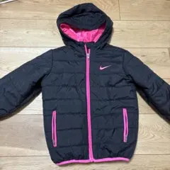 Nike フード付き中綿コート 6M 黒/ピンク
