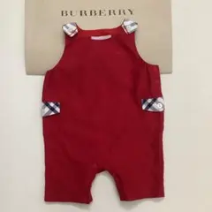 ⭐*︎様 BURBERRY バーバリー　ベビー　サロペット ノバチェック　レッド