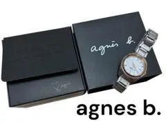【箱付き】agnes b. レディース 腕時計 シルバー　ソーラー時計