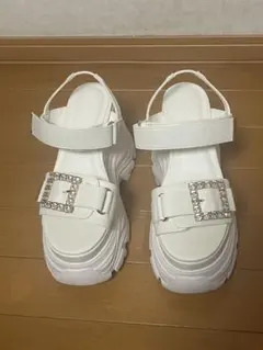 BIG ビジュー スポーツサンダル S アイボリーのサムネイル