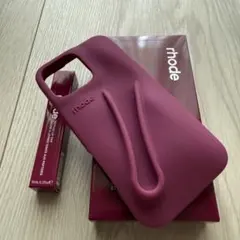 【全機種対応】rhode iPhoneケース lipcase raspberry Rhode Lip Case Silicone iPhone Case Raspberry Jelly - FW24 - US