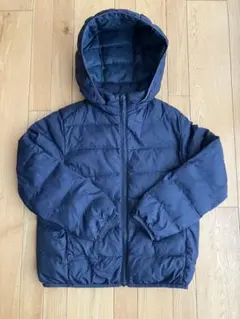 ユニクロ　ウォームパデッドウォッシャブルパーカ 130 ネイビー