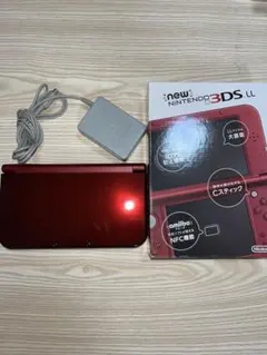 Newニンテンドー3DS LL メタリックレッド　ACアダプター付き