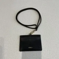【美品】FURLA フルラ ストラップ付き パスケース