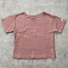⌇USED⌇futafuta ピンク 無地 Tシャツ 95cm くすみピンクのサムネイル