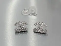 ccロゴピアス　シルバー