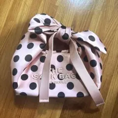 最終値下げ‼️美品 THE SACK BAG ピンクドットハンドバッグのサムネイル