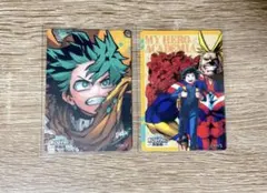 ヒロアカ 緑谷出久 オールマイト マグネットステッカー 原画展